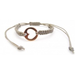 Geknoopt armbandje Hart
