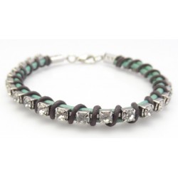 Strass armband Turquoise