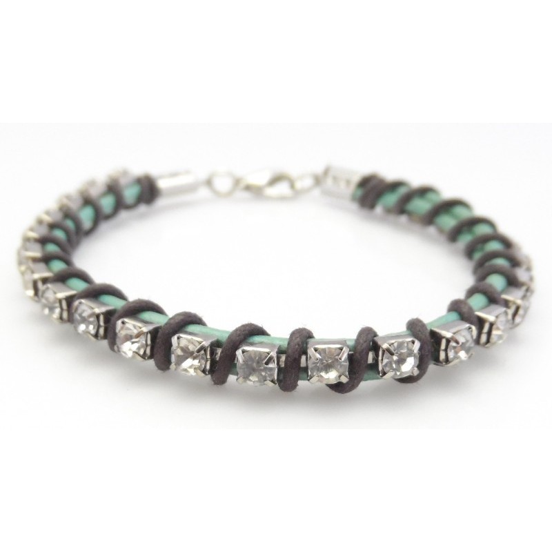Strass armband Turquoise