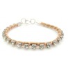Strass armband Lichtbruin