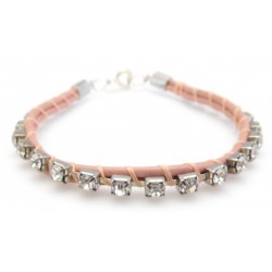 Strass armband Rose