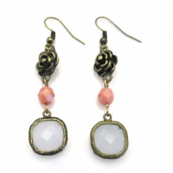Oorbellen Forest Alabaster